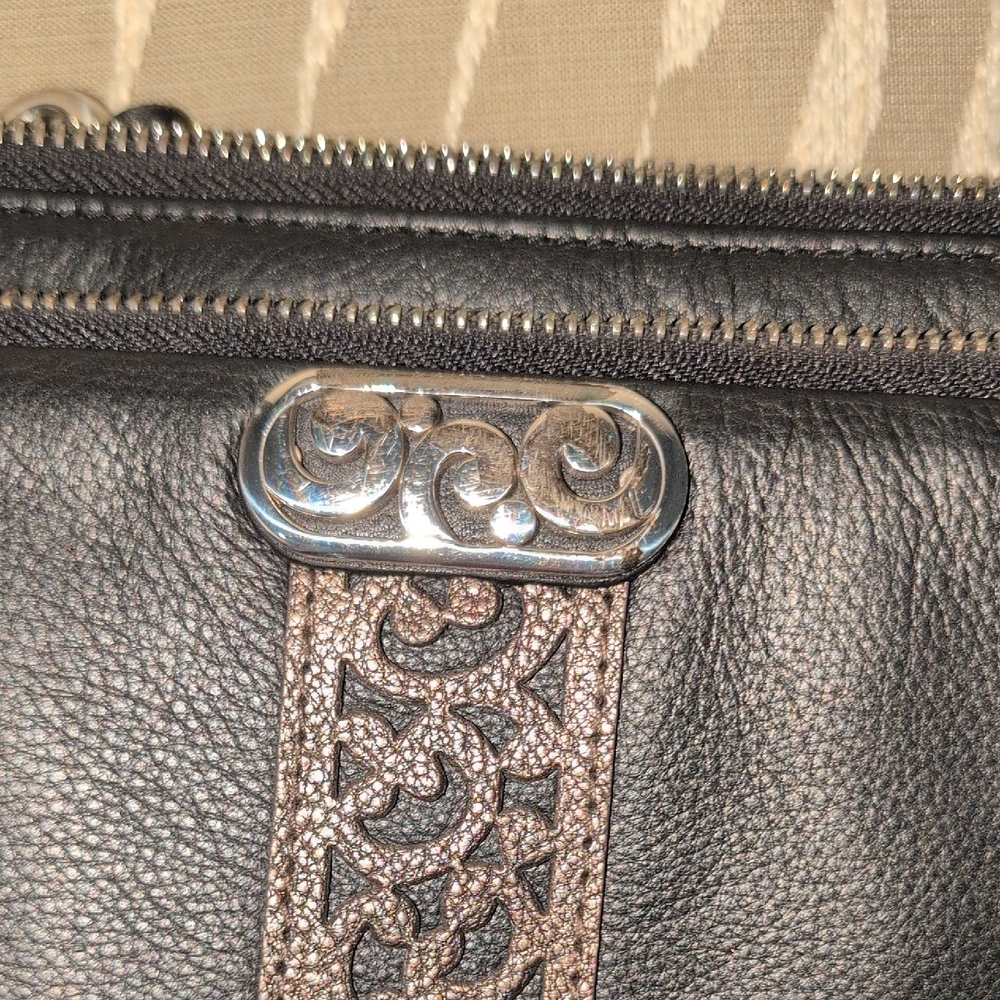 Brighton Black and Silver Crossbody Bag - Picture 13 of 15